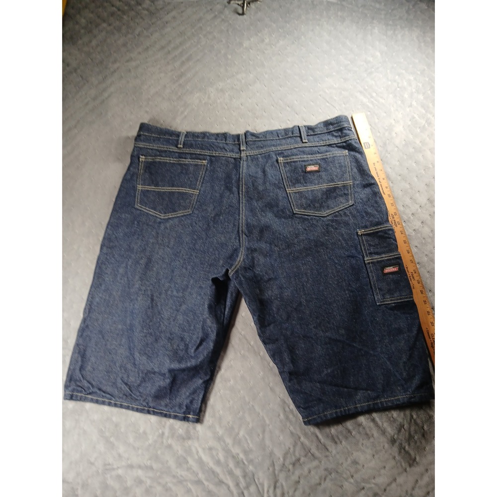 ✨️Vintage Dickies Denim Carpenter Shorts Men's Size 42 Dark Wash Baggy Skater✨️ - Picture 4 of 7